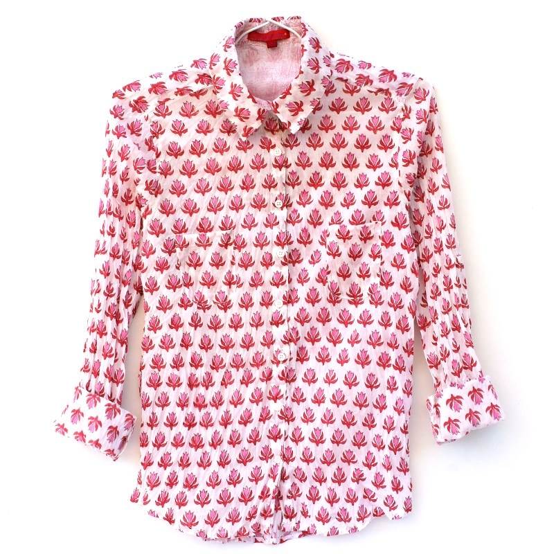 chemise rose femme