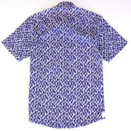 Chemise imprimé Sardine bleu nuit