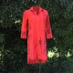 Robe Chemise Coton Tie and dye Rouge