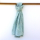 Foulard Imprimé Floral Aqua