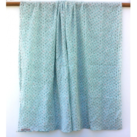 Foulard Imprimé Floral Aqua