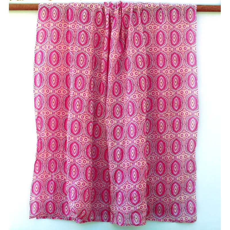 Foulard Imprimé Alvéoles Rose