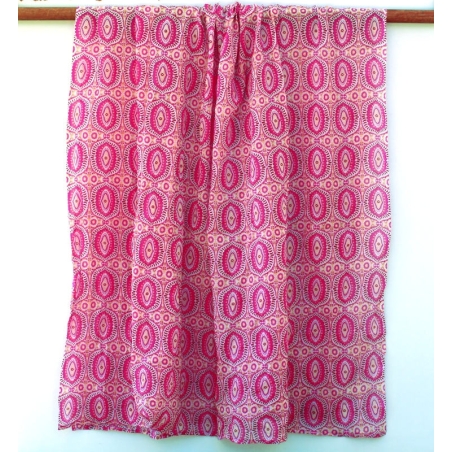 Foulard Imprimé Alvéoles Rose