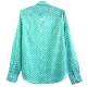 Chemise Homme Imprimé Vert Turquoise