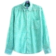 Chemise Homme Imprimé Vert Turquoise