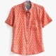 Chemise Homme Imprimé Orange Et Rose