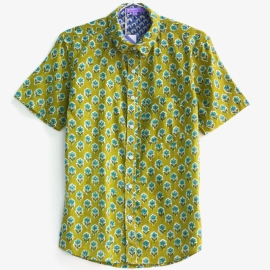 Chemise Homme Imprimé Vert...