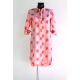 Robe Chemise Imprimé Tie And Dye Rose Rouge