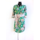 Robe Chemise Imprimé Vert Emeraude