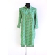 Robe Chemise Imprimé Vert Prairie