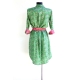 Robe Chemise Imprimé Vert Prairie