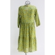 Robe Midi Imprimé Vert Forêt