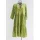 Robe Midi Imprimé Vert Forêt