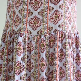 Robe Midi Imprimé Motif Bordeaux