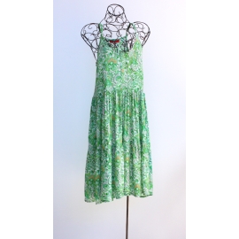 Robe Midi Paisley Vert