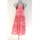 Robe Midi Imprimé Floral Rose