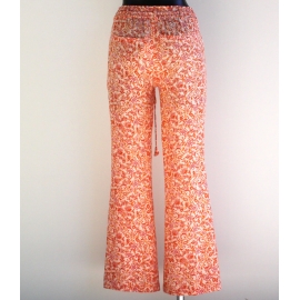 Pantalon Femme Imprimé Orange