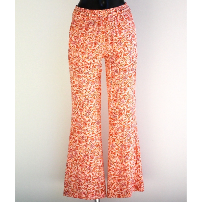 Pantalon Femme Imprimé Orange