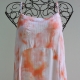 Robe Longue Imprimé Tie And Dye Orange