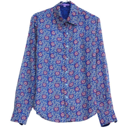 copy of Chemise Homme Imprimé Kaki Et Bleu Aqua