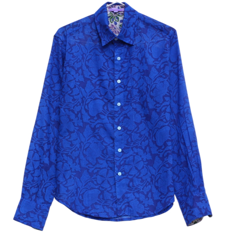 copy of Chemise Homme Imprimé Kaki Et Bleu Aqua