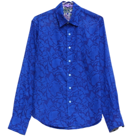 copy of Chemise Homme Imprimé Kaki Et Bleu Aqua