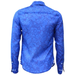 Chemise Homme Fleurs Majorelle