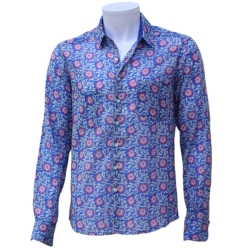 copy of Chemise Homme Imprimé Mini Motif Bordeaux