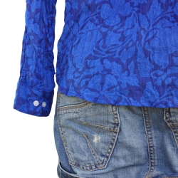 Chemise Femme Fleurs Majorelle