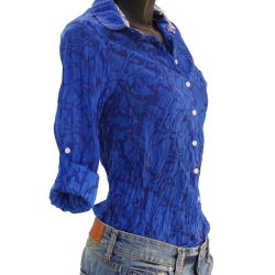 Chemise Femme Fleurs Majorelle