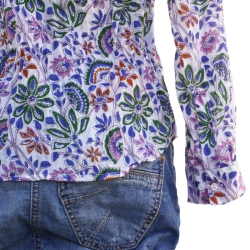 copy of CHEMISE FEMME IMPRIME FLEURS BLEU DENIM