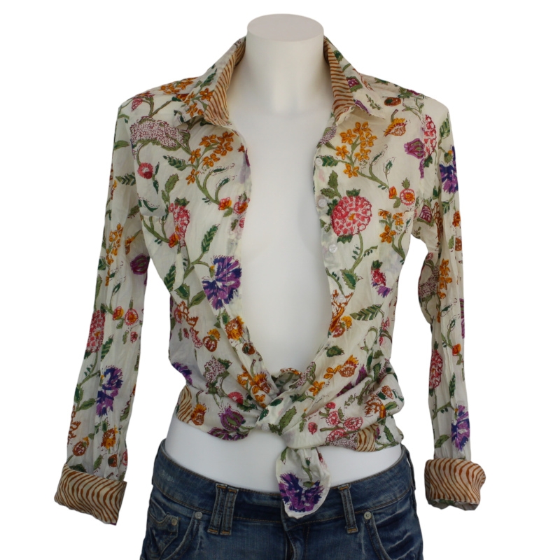 Chemise Femme Fleurs Multicolores