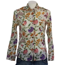 copy of CHEMISE FEMME IMPRIME FLEURS BLEU DENIM