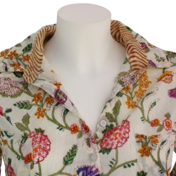 copy of CHEMISE FEMME IMPRIME FLEURS BLEU DENIM