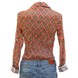 copy of CHEMISE FEMME IMPRIME FLEURS BLEU DENIM