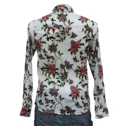 copy of CHEMISE FEMME IMPRIME FLEURS BLEU DENIM