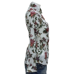 copy of CHEMISE FEMME IMPRIME FLEURS BLEU DENIM