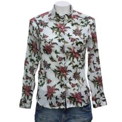 copy of CHEMISE FEMME IMPRIME FLEURS BLEU DENIM