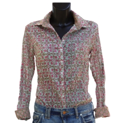 copy of CHEMISE FEMME IMPRIME FLEURS BLEU DENIM