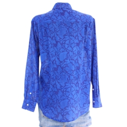 copy of CHEMISE FEMME IMPRIME FLEURS BLEU DENIM