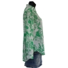 Chemise Femme Oversize Dessin Botanique Vert