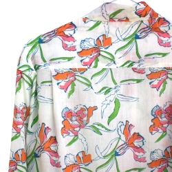 copy of CHEMISE FEMME IMPRIME FLEURS BLEU DENIM