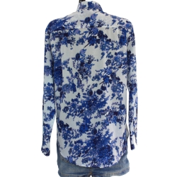 copy of CHEMISE FEMME IMPRIME FLEURS BLEU DENIM