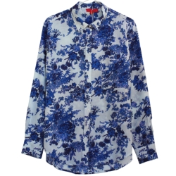 copy of CHEMISE FEMME IMPRIME FLEURS BLEU DENIM