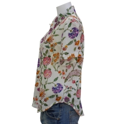 copy of CHEMISE FEMME IMPRIME FLEURS BLEU DENIM