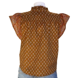 copy of CHEMISE FEMME IMPRIME FLEURS BLEU DENIM