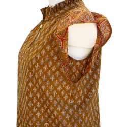 copy of CHEMISE FEMME IMPRIME FLEURS BLEU DENIM