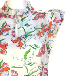 copy of CHEMISE FEMME IMPRIME FLEURS BLEU DENIM