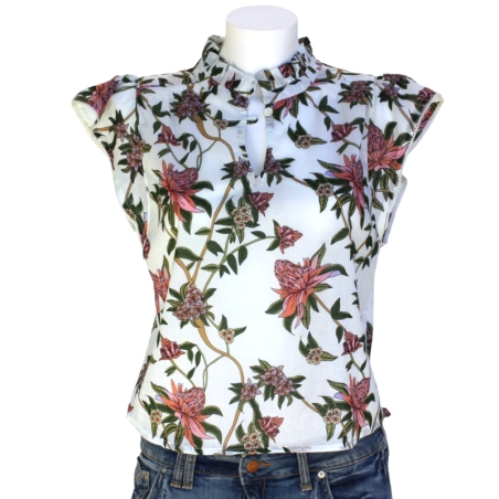 Top Femme Manches Volantées Magnolia