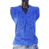 Top Femme Fleurs Majorelle